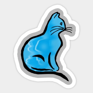 Fluid Cat Sticker